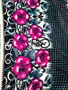 Floral Print Saree