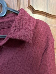 Studio W Burgundy Polo Shirt