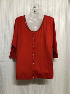 Orange Long Sleeve Top