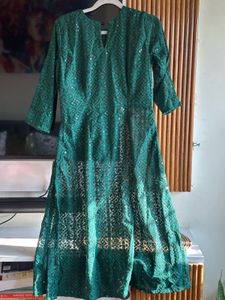 Tailored Made - Green Embroidered Kurta Set