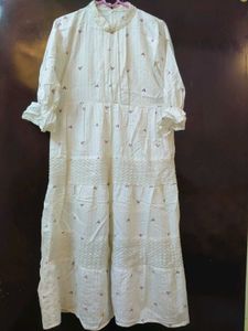 White Embroidered Dress