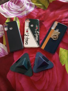 Pack Of 3  Realme 5/5i/5s Back Cover With Ring Hol