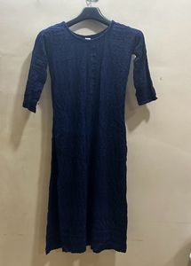 Blue Chikankari Kurti
