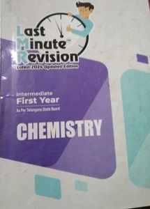 Last Minute Revision Chemistry - Intermediate Firs