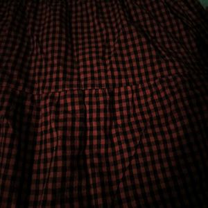 Red Checkered Skirt