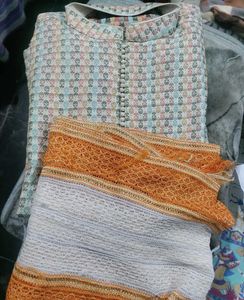 Men's Ethnic Kurta Set &amp; Dupatta