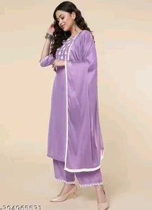 Elegant Lavender Kurta Set