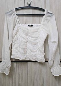 Cute White Sleeve Top🎀