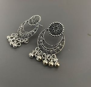 Oxidised Jhumka Earrings