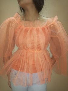 Top For Women 🧡 Cinched Waist