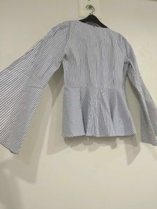 Combo of two  Peplum Tops🩵🤍