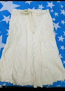 Light Yellow Cotton Skirt 28,30🤗