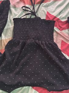 Polka Dot Bell Sleeve Top