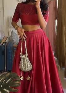 Red Lehenga Choli Set