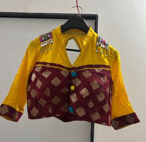 Ethnic Yellow Blouse