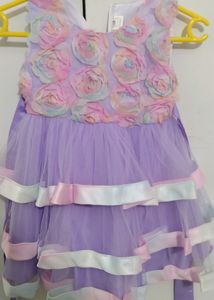 PRICE DROP Purple Tulle Flower Girl Dress
