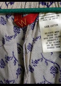 W Cotton Kurta Set