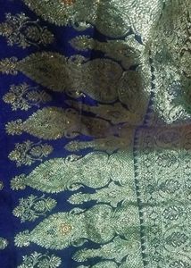 Banarsi Silk Saree With Stone Work