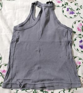 Grey Cotton Sleeveless Vest (Boy)