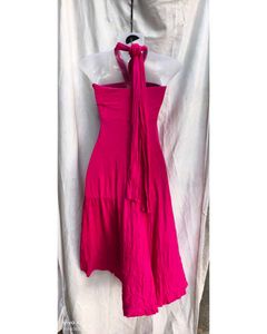 Pink Halter Neck Dress