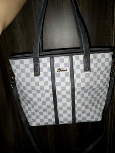 Checkered Tote Bag
