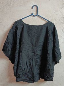 Ladies Summer Fashion Top Kaftan Style Black