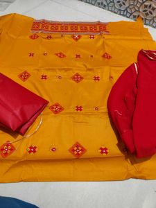 Fancy Work Cotton Suit Sale