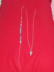 Silver Tone Necklace Set