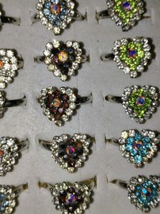 Sparkly Heart Rings At @150