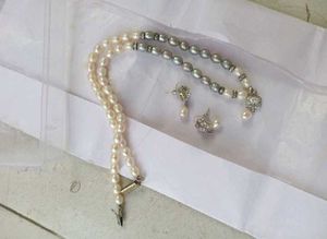 Real Pearl Necklace With Earrings For Any Occasion