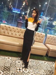 Color  Yellow &amp; Block A-line Dress