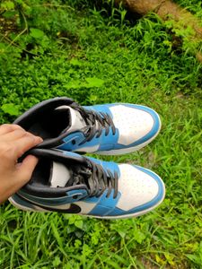 Nike First Copy Shoes Blue and Black Colour