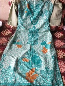 Teal Colour Vibrant Kurta For Women ❤️