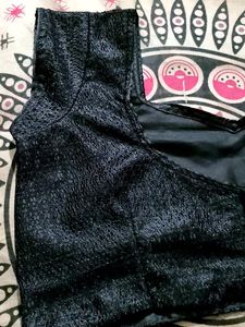 Beautiful Black Princess Cut Blouse