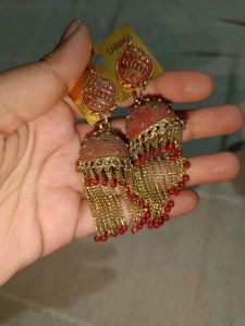New Red Jhumka