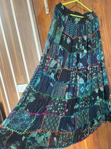 Patchwork Ethnic Skirt