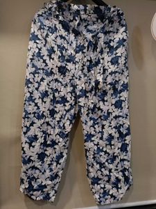 &#34;M&amp;S&#34; Blue - White Floral Pajama Pants👖