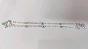 pure silver baby girl anklets😍