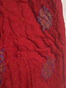 Excellent stone work saree with blouse