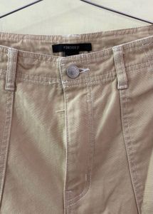 Beige Cargo Pants