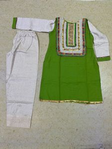 Green Beautiful Kurta With Trouser