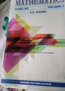 R D Sharma Math Book For Class 12 Volume 1