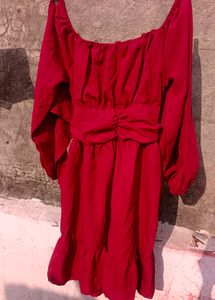 Elegant Maroon Dress