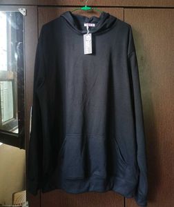 Oversized Black Hoodie For Men And Women