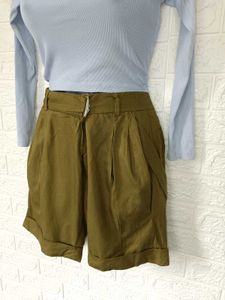 Imported Olive Shorts
