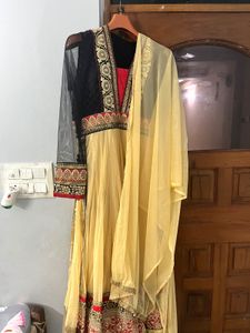 Elegant Embellished Anarkali Suit
