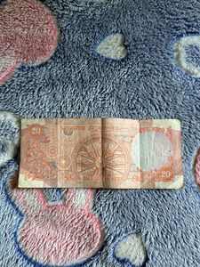INDIA OLD CURRENCY 20 RUPEES BANKNOTE