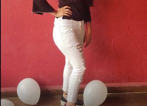 White Ripped Jeans