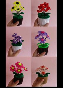 Pipe Cleaner Flower Pots