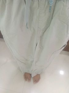 Beige Casual Pants